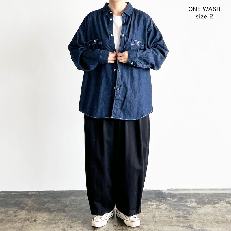 DENIM WORK SHIRT（デニム ワークシャツ ）A32311 | HARVESTY
