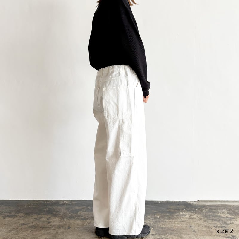 BIG PAINTER DENIM PANTS WHITE ビッグペインターデニムパンツ ホ