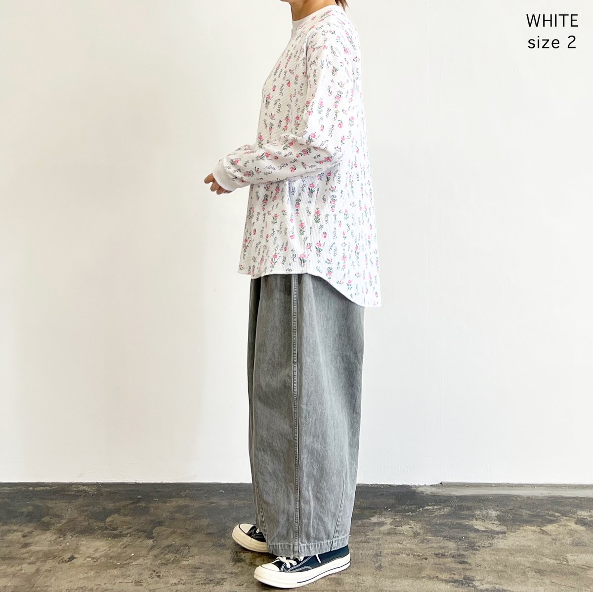 魅力的な JEMORGAN x HARVESTY】FLOWER WAFFLE BIG PULLOVER ジャケット・アウター