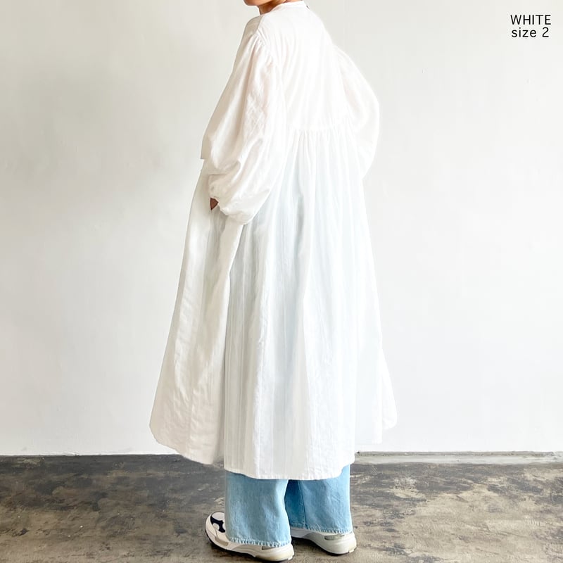 HARVESTY ドビーレース ボヘミアンローブ ギャザー ワンピース　【新品】 DOBBY LACE BOHEMIAN ROBE ドビーレース ボヘミアンローブ A4250