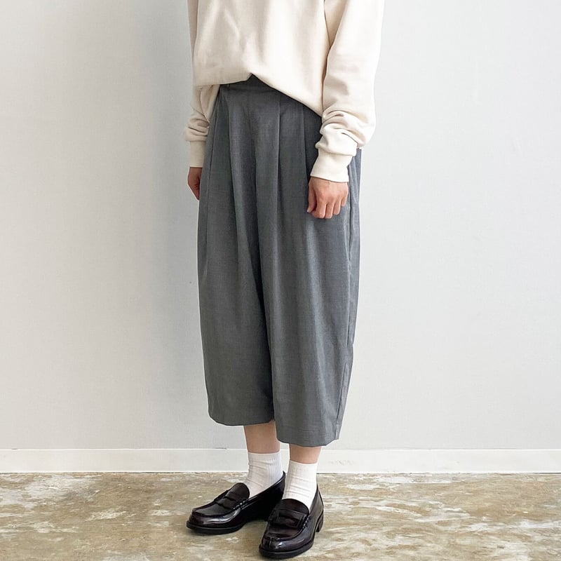 T/R WIDE EGG CROPPED PANTS (ワイドエッグ クロップドパンツ) A2...