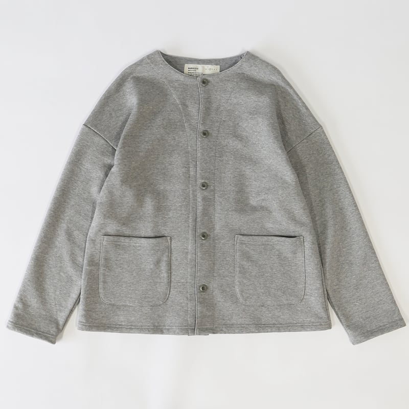 SWEAT JACKET（裏毛 ノーカラージャケット ）A52406 | HARVESTY