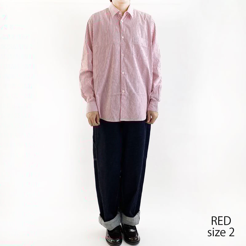 ru【A.PRESSE】ストライプ レギュラーカラー シャツ REGULAR SHIRTS STRIPES （ストライプ レギュラーシャツ） A32110