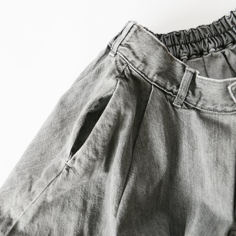 美品 現行品 HARVESTY ハーベスティ ブラックデニム カルメンスカート BLACK DENIM CARMEN SKIRT / GRAY FADE ブラックデニムカ
