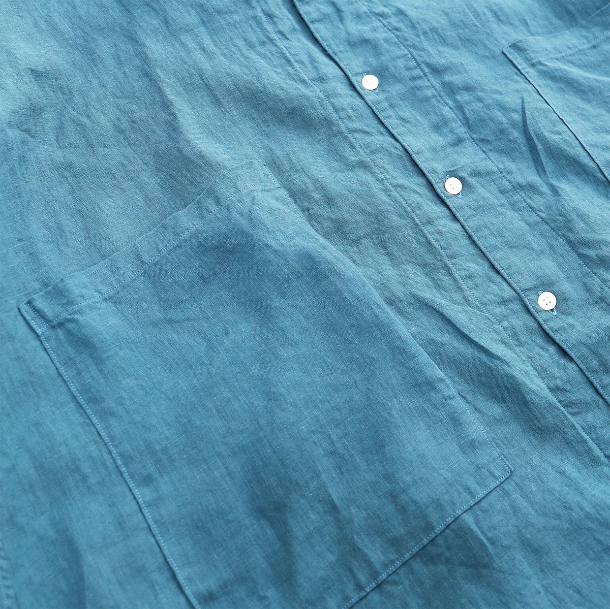 FRENCH LINEN S/S ATELIER ROBE（フレンチリネン半袖アトリエローブ）...