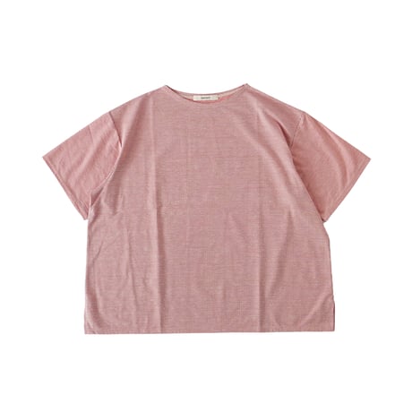 STRIPES JERSEY S/S BOAT NECK TEE  綿麻ストライプ 半袖ボートネックTシャツ  A52606