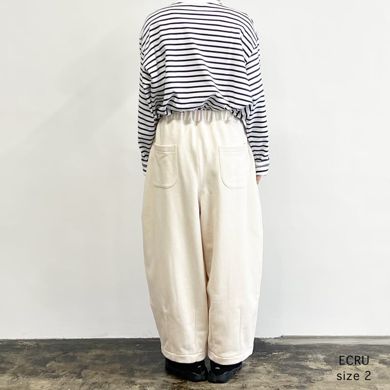 SWEAT CROPPED EASY CIRCUS PANTS 裏毛スウェット クロップドイ SWEAT CROPPED EASY CIRCUS PANTS 裏毛スウェット クロップドイ
