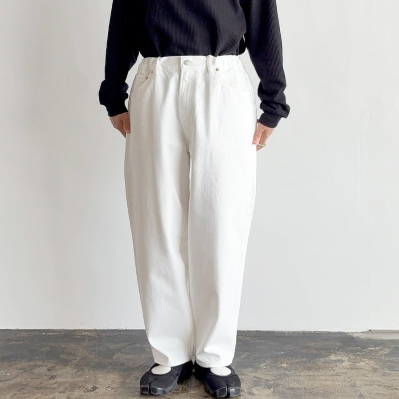 BIG DENIM PANTS WHITE ビッグデニムパンツ ホワイト A12601 |