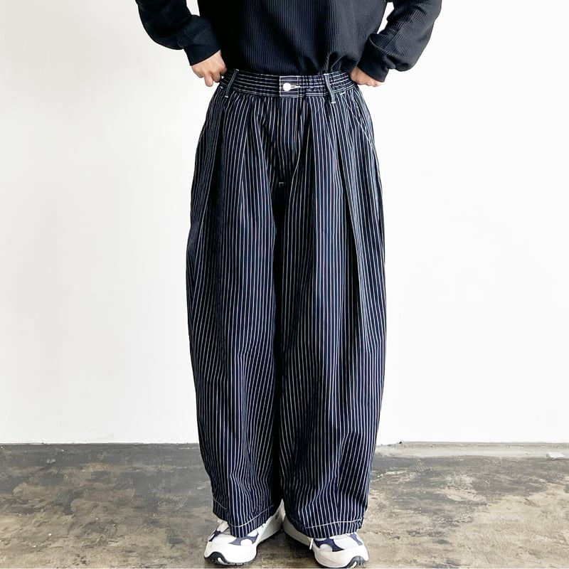 PENCIL STRIPES CIRCUS PANTS ペンシルストライプ サーカスパンツ A