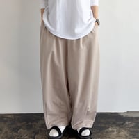 STRIPES JERSEY EASY CIRCUS PANTS  綿麻ストライプ イージーサーカスパンツ  A12614