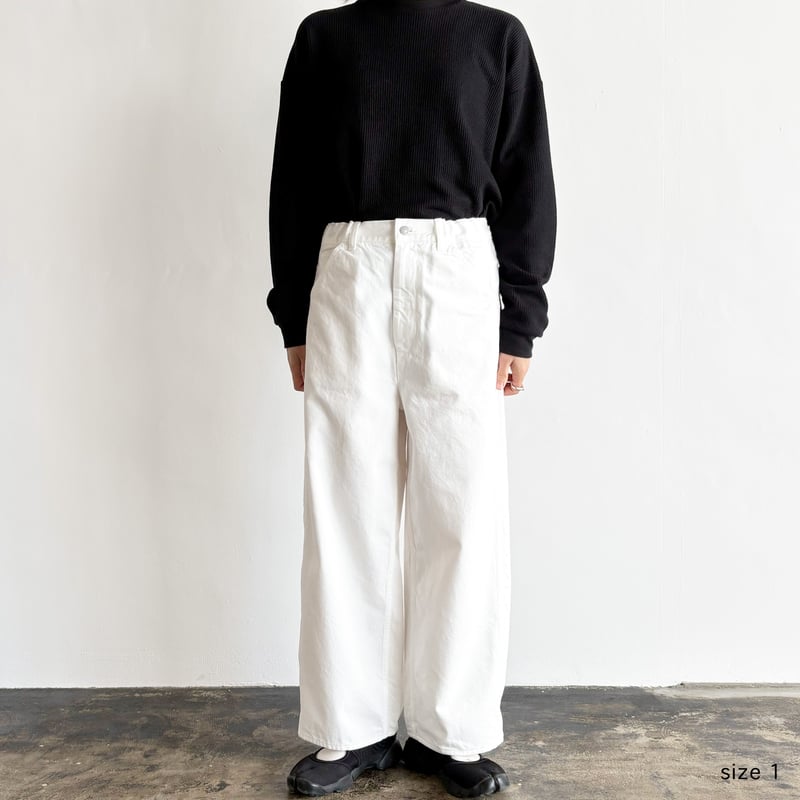 BIG PAINTER DENIM PANTS WHITE ビッグペインターデニムパンツ ホ