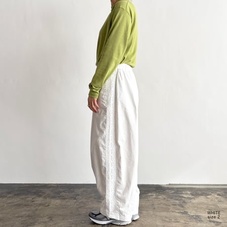 LACE SIDE EASY CIRCUS PANTS   サイドレース イージーサーカスパンツ  A12610