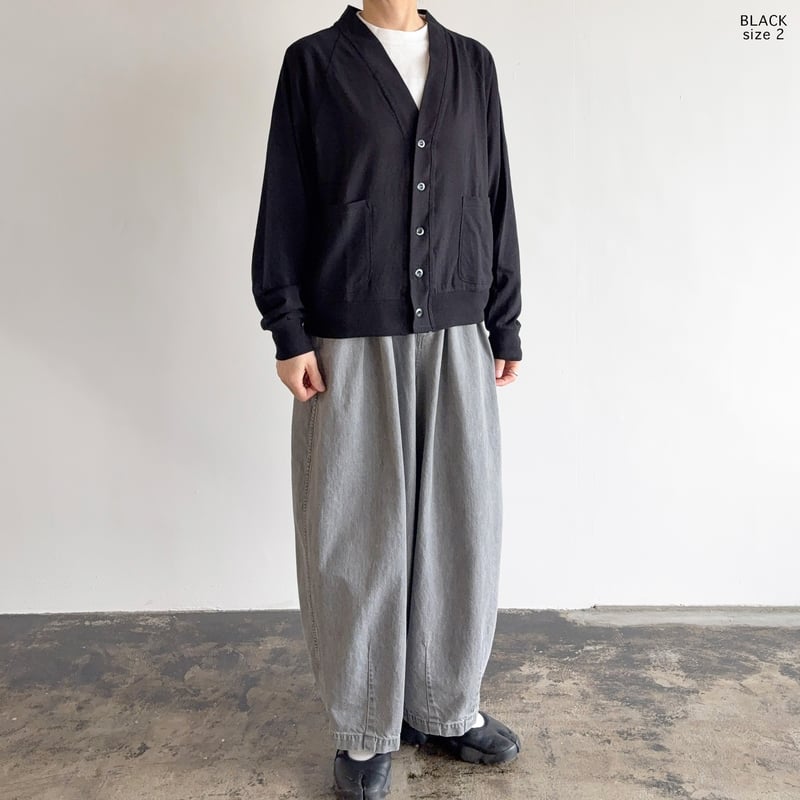 CARDIGAN COTTON LINEN 綿ベルギーリネン カーディガン A52608