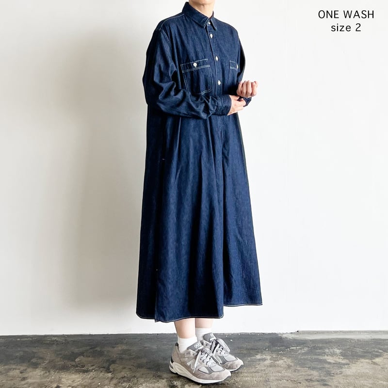 DRIS VAN NOTEN デニムシャツワンピース 中古・古着通販】DRIES VAN NOTEN (ドリスヴァンノッテン