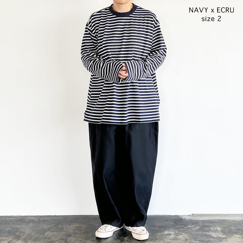JUMBO L/S STRIPED TEE ボーダー ジャンボ長袖Tシャツ A52304