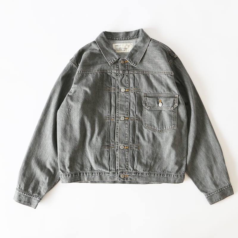 BLACK DENIM JACKET / GRAY FADE ブラックデニムジャケット / グ