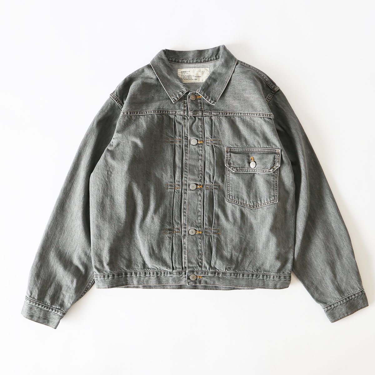 BLACK DENIM JACKET / GRAY FADE ブラックデニムジャケット / グ