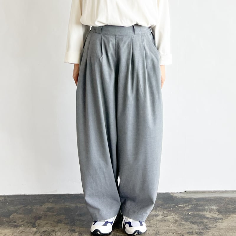 T/R TROPICAL WIDE EGG PANTS ワイドエッグパンツ A22502