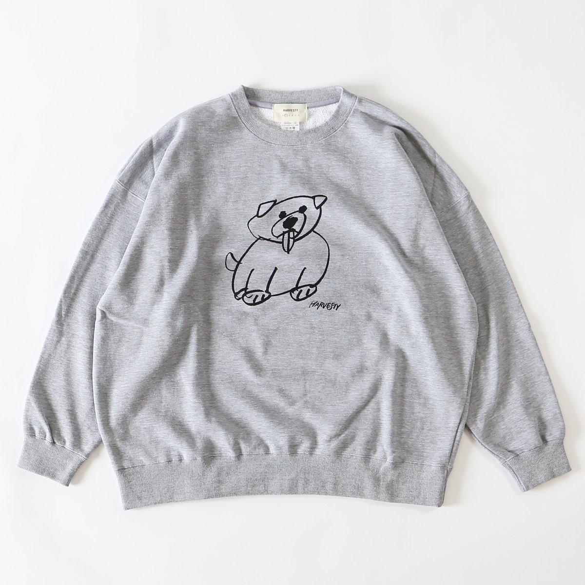 PRINTED SWEATSHIRT【DOG】プリントスウェット A52522 | HARVESTY