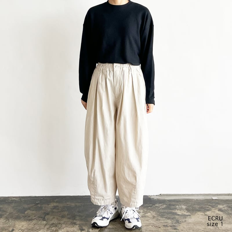 PENCIL STRIPES CIRCUS PANTS ペンシルストライプ サーカスパンツ A