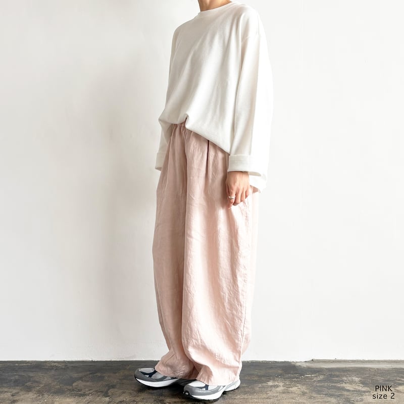 LINEN CANVAS EASY CIRCUS PANTS リネンキャンバス イージーサー