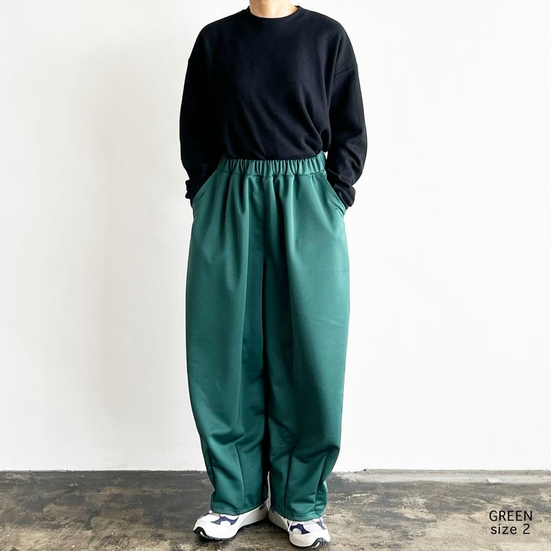 BACK PIQUE JERSEY EASY CIRCUS PANTS 裏カノコジャージ イ