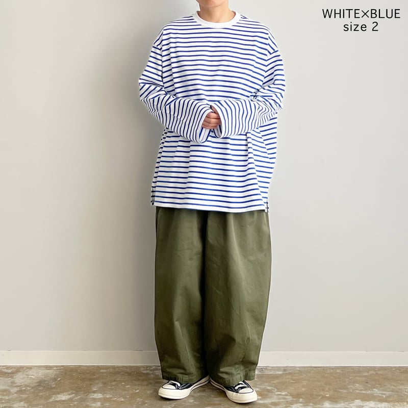 JUMBO L/S STRIPED TEE ボーダー ジャンボ長袖Tシャツ A52304