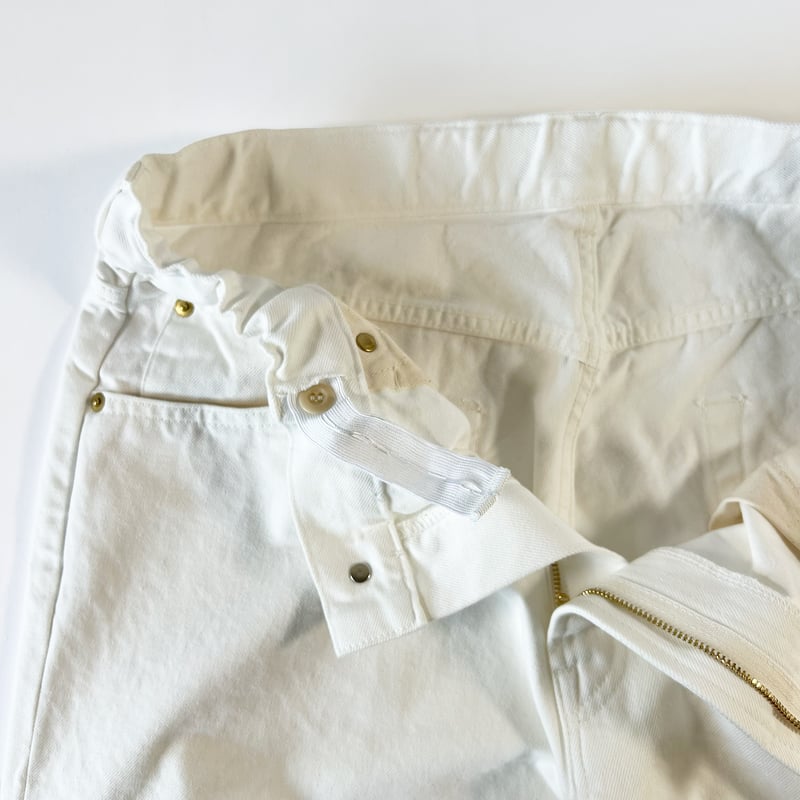BIG DENIM PANTS WHITE ビッグデニムパンツ ホワイト A12601 |