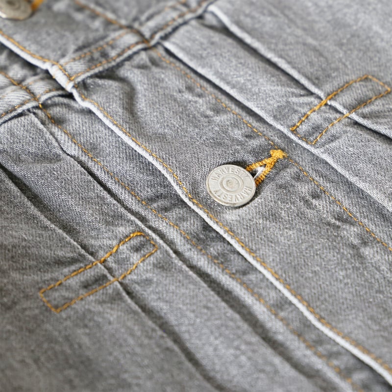BLACK DENIM JACKET / GRAY FADE ブラックデニムジャケット / グ