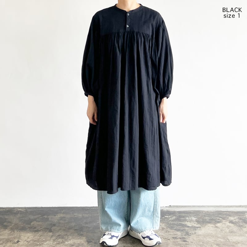 HARVESTY ドビーレース ボヘミアンローブ ギャザー ワンピース　【新品】 DOBBY LACE BOHEMIAN ROBE ドビーレース ボヘミアンローブ A4250