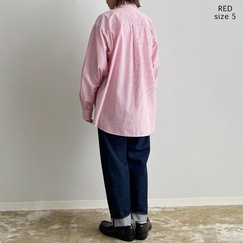 新品　HARVESTY　ビッグシルエット　ストライプ　レギュラーシャツ REGULAR SHIRTS STRIPES （ストライプ レギュラーシャツ） A32110