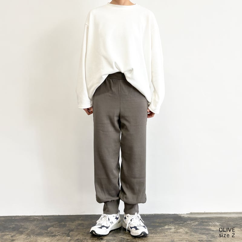 CABLE KNITTING PANTS サイドケーブル編み ニットパンツ A62601