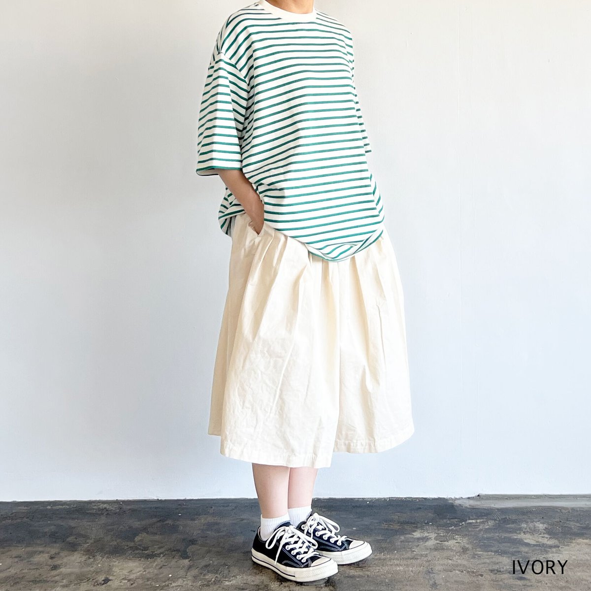 新品/タグ付き/HARVESTY /キョロットスカート /オフホワイト / 新品/タグ付き/HARVESTY /キョロットスカート /オフホワイト /