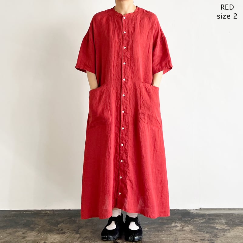 ワンピース HARVESTY FRENCH LINEN S/S ATELIER ROBE HARVESTY ワンピース / ハーベスティ SS ATELIER ROBE LINEN