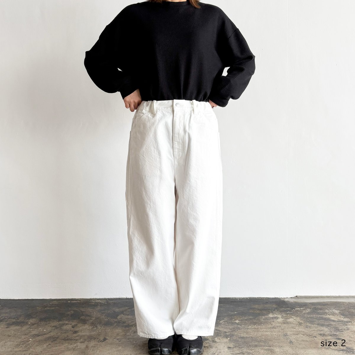 BIG PAINTER DENIM PANTS WHITE ビッグペインターデニムパンツ ホ