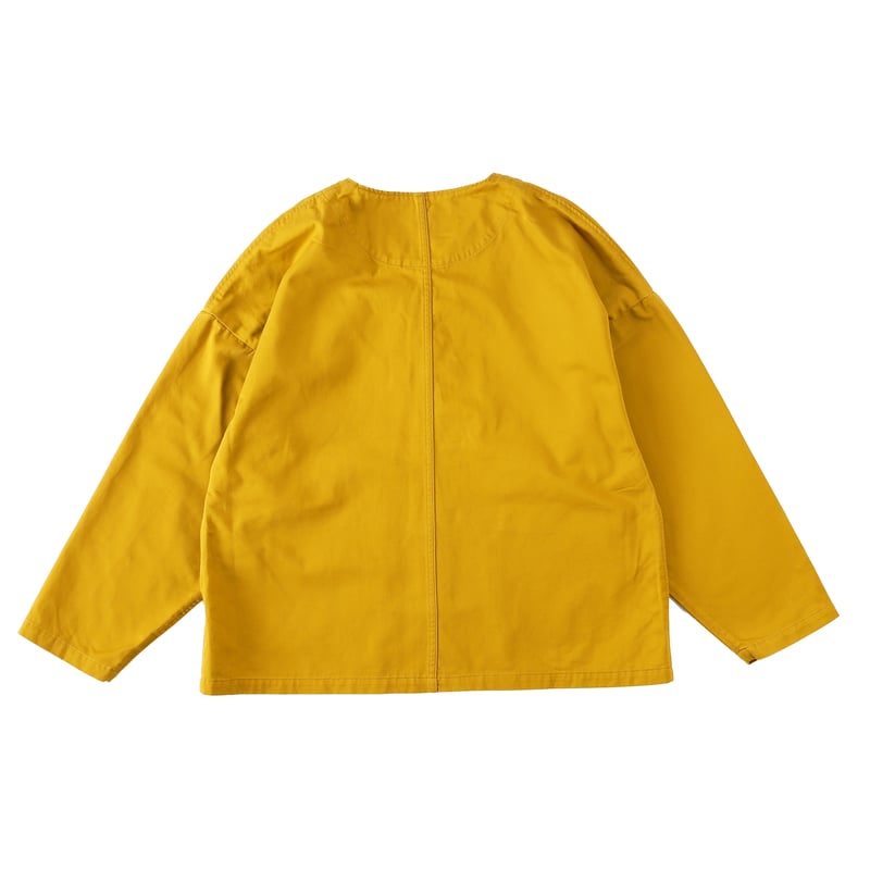 ys stella ノーカラージャケット イエロー CHINO CLOTH COLLARLESS JACKET チノクロス ノーカラー ジャケッ