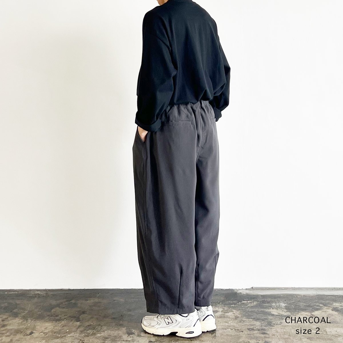 TROPICAL PINSTRIPES CROPPED EASY CIRCUS PANTS 