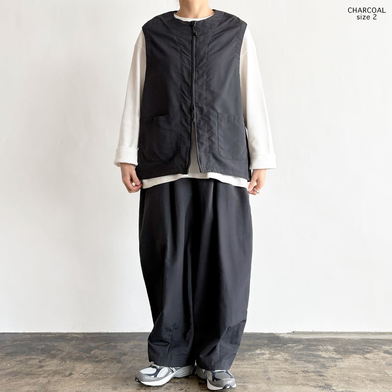 NYLON TUSSAR ZIP VEST ナイロンタッサー ジップベスト A32605