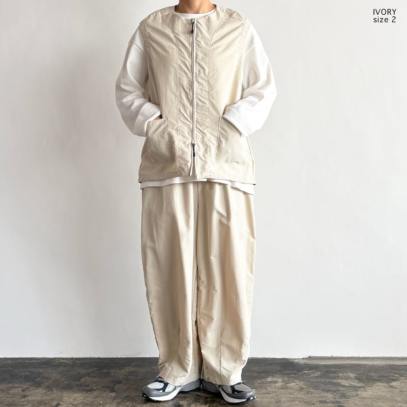 NYLON TUSSAR ZIP VEST ナイロンタッサー ジップベスト A32605