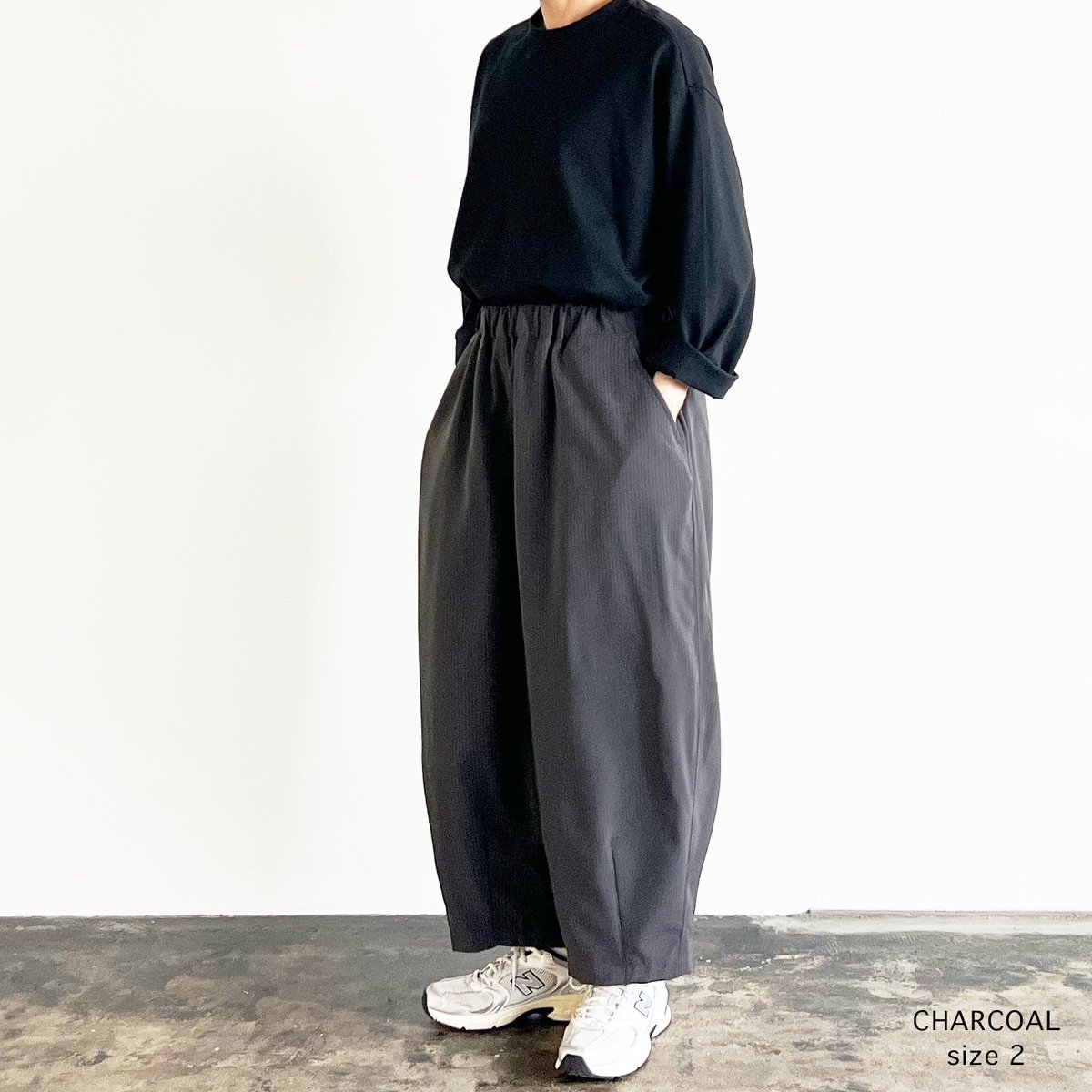 TROPICAL PINSTRIPES CROPPED EASY CIRCUS PANTS 