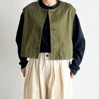 CHINO CLOTH BOLERO VEST  チノクロス ボレロベスト   A32513
