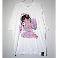 豚箱ゑる子コラボアイテム 『酒乱天使』（エンジェル・オートマタ）ビッグシルエットtee