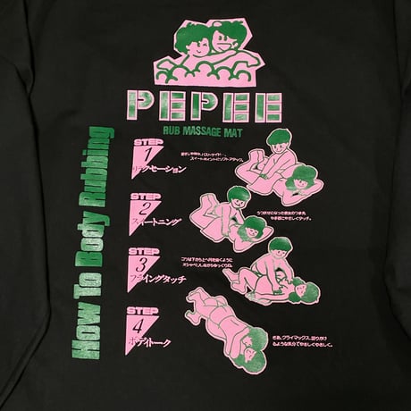 ぺぺローション×peequodコラボビッグシルエットtee