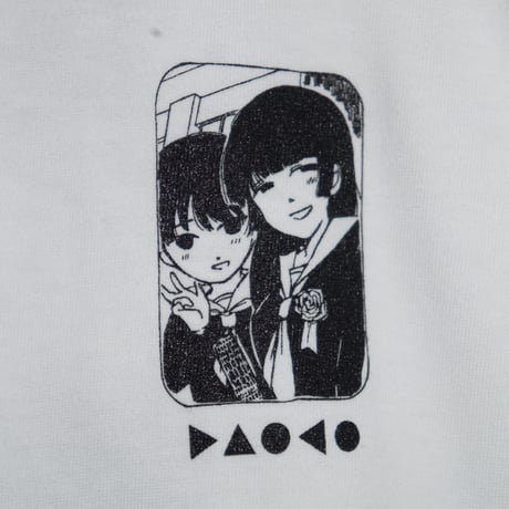 Daoko×小骨トモ×peequodコラボ「捨てちゃってね」ロンT white