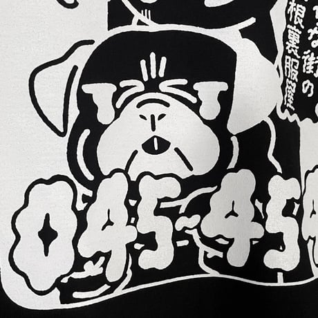 【遊凪×peequodコラボ】にょろにょろピンクチラシビッグシルエットtee