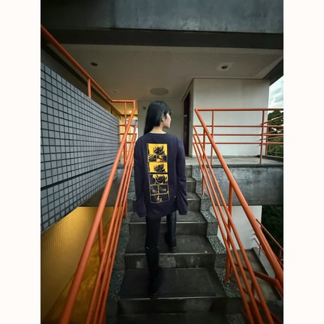 Daoko×小骨トモ×peequodコラボ「捨てちゃってね」ロンT navy