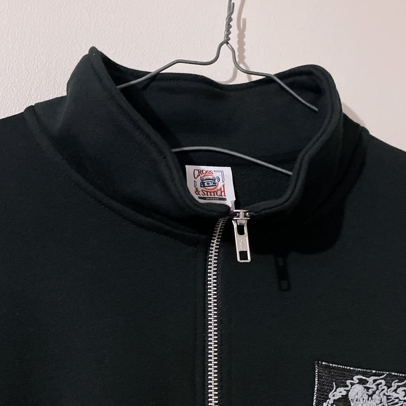 STONE ジップスウェットジャケ ット刺繍ロゴ STONE ISLAND ジップ