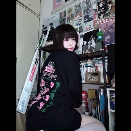 ぺぺローション×peequodコラボビッグシルエットtee
