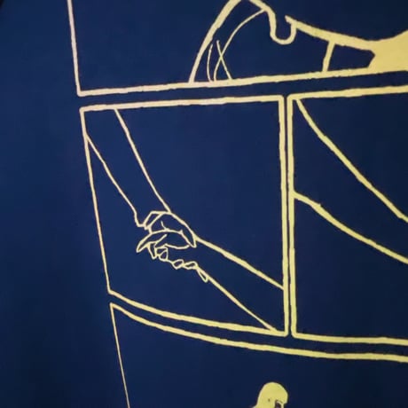 Daoko×小骨トモ×peequodコラボ「捨てちゃってね」ロンT navy