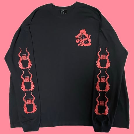 【受注生産】ゆるふわぴんくチャン×BBW×peequodコラボビッグシルエットロンT